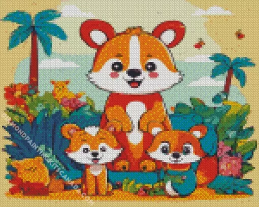 Aesthetic Animals Nursery Style Diamond Painting