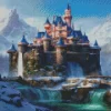 Aesthetic Fantasy Mountain Castle Diamond Painting