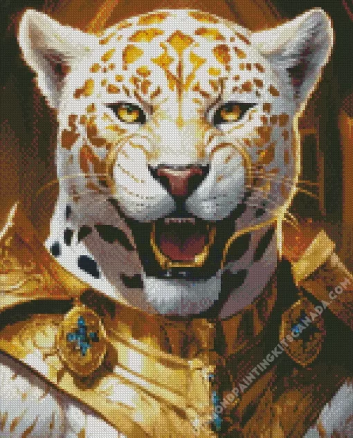 Aesthetic Golden Tiger Art Diamond Painting