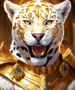 Aesthetic Golden Tiger Art Diamond Painting