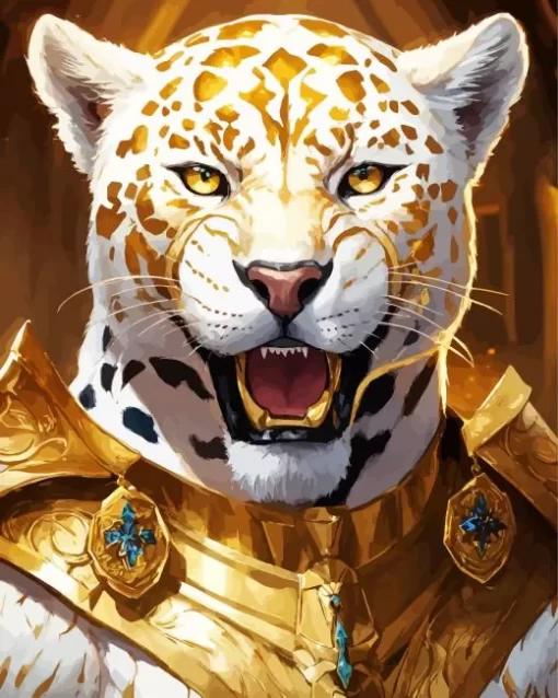 Aesthetic Golden Tiger Art Diamond Painting