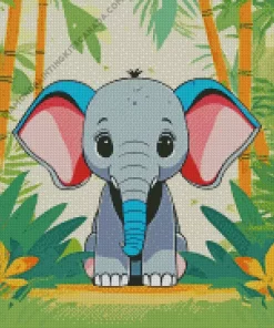 Baby Elephant Diamond Painting