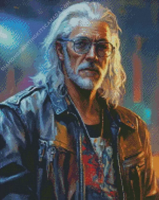 Badass Old Man Diamond Painting