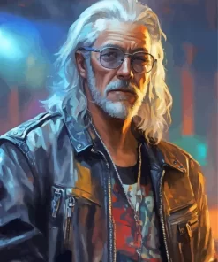 Badass Old Man Diamond Painting