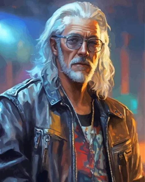 Badass Old Man Diamond Painting