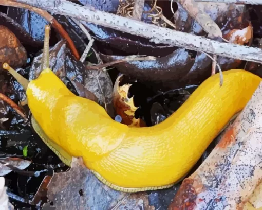 Banana Slug Diamond Painting