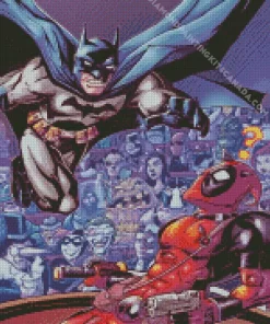 Batman And Deadpool Diamond Painting