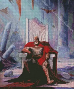 Batman On A Throne Diamond Painting