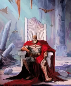 Batman On A Throne Diamond Painting