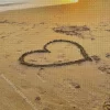 Beach Heart Diamond Painting