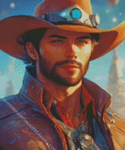 Bearded Cowboy Diamond Painting