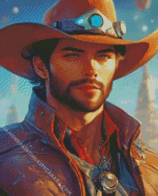 Bearded Cowboy Diamond Painting