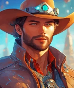 Bearded Cowboy Diamond Painting