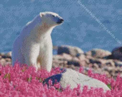 Bears And Flowers Diamond Painting