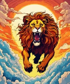 Beast Lion Diamond Painting