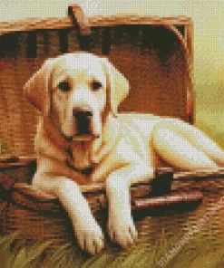 Blonde Labrador Diamond Painting