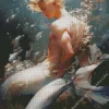 Blonde Merman Diamond Painting