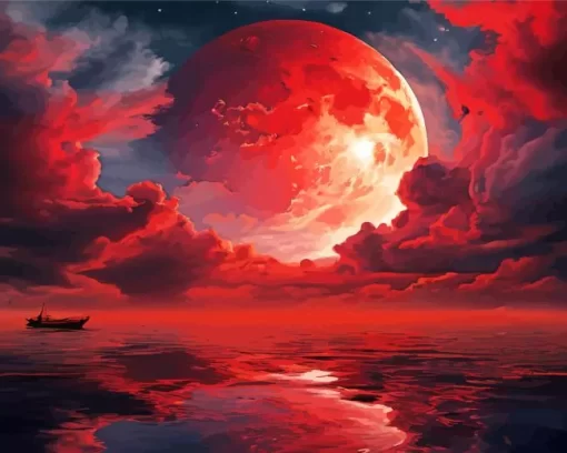 Blood Moon Diamond Painting