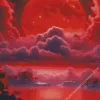 Blood Moon Art Diamond Painting