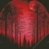 Blood Moon Forest Diamond Painting