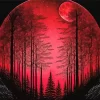 Blood Moon Forest Diamond Painting