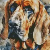 Bloodhound Dog Art Diamond Painting