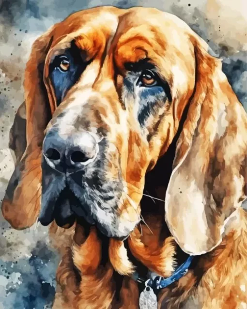 Bloodhound Dog Art Diamond Painting