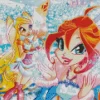 Bloom And Stella Fairies Diamond Painting