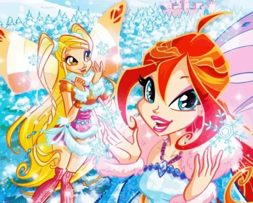 Bloom And Stella Fairies Diamond Painting