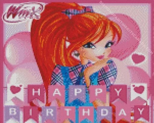 Bloom Winx Birthday Diamond Painting