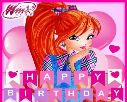 Bloom Winx Birthday Diamond Painting