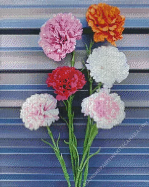 Blooming Carnation Diamond Painting