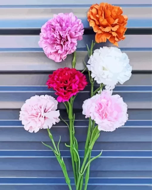 Blooming Carnation Diamond Painting