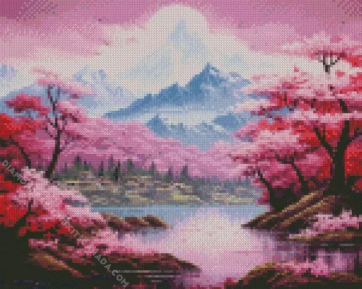 Blossom Landscape Diamond Painting