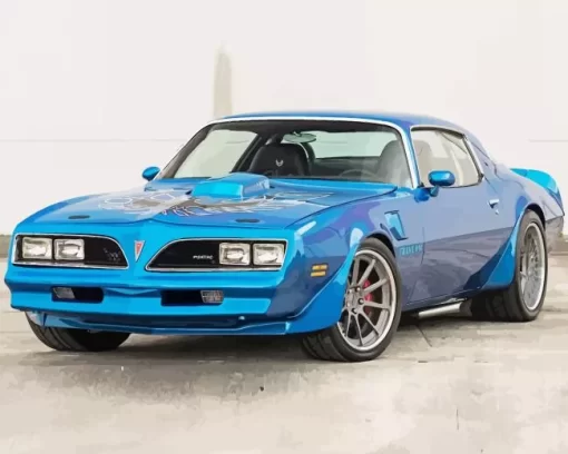 Blue 1977 Trans AM Car Diamond Painting