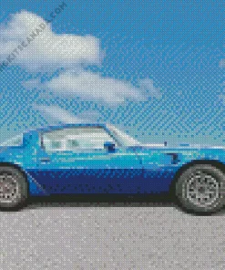 Blue 1978 Trans AM Diamond Painting