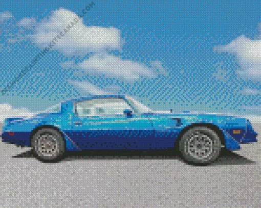 Blue 1978 Trans AM Diamond Painting