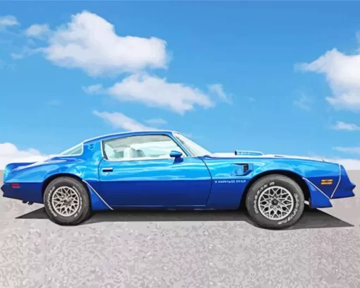 Blue 1978 Trans AM Diamond Painting