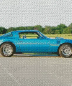 Blue 1979 Firebird Diamond Painting