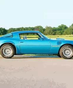 Blue 1979 Firebird Diamond Painting