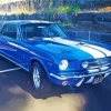 Blue 60s Mustang Diamond Painting