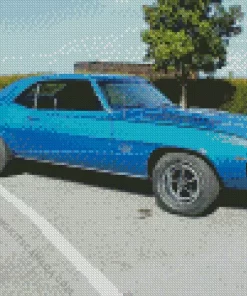 Blue 69 Camaro SS Diamond Painting