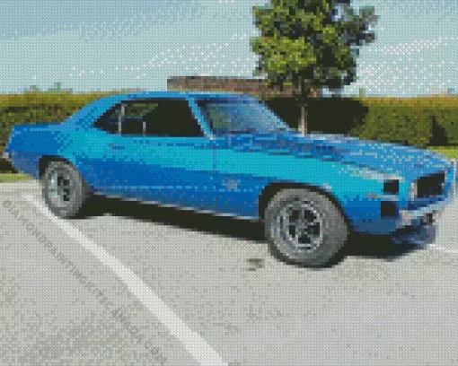 Blue 69 Camaro SS Diamond Painting