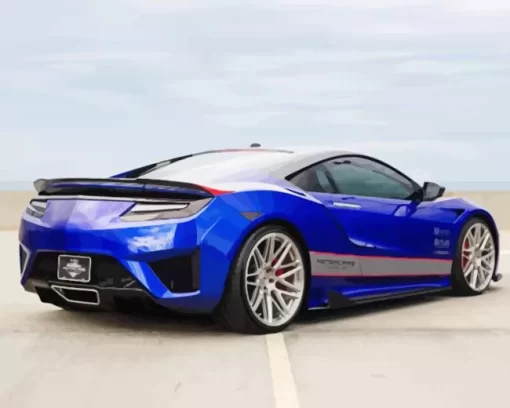 Blue Acura NSX Car Diamond Painting