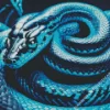 Blue And Black Snake Diamond Painting