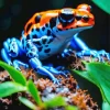 Blue And Orange Frog Diamond Painting