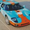 Blue And Orange GT40 Diamond Painting