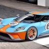 Blue And Orange GT40 Race Car Diamond Painting