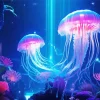 Blue And Pink Jellyfish Diamond Painting