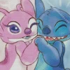 Blue And Pink Stitch Diamond Painting